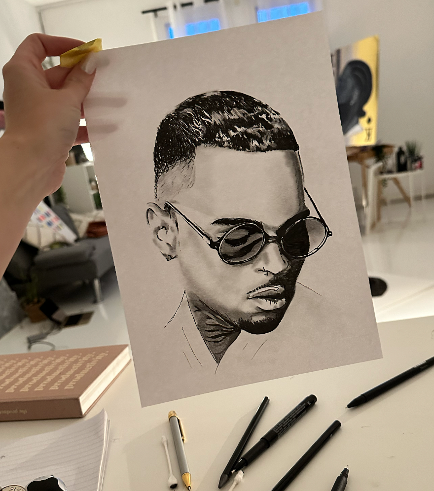 Chris Brown Print